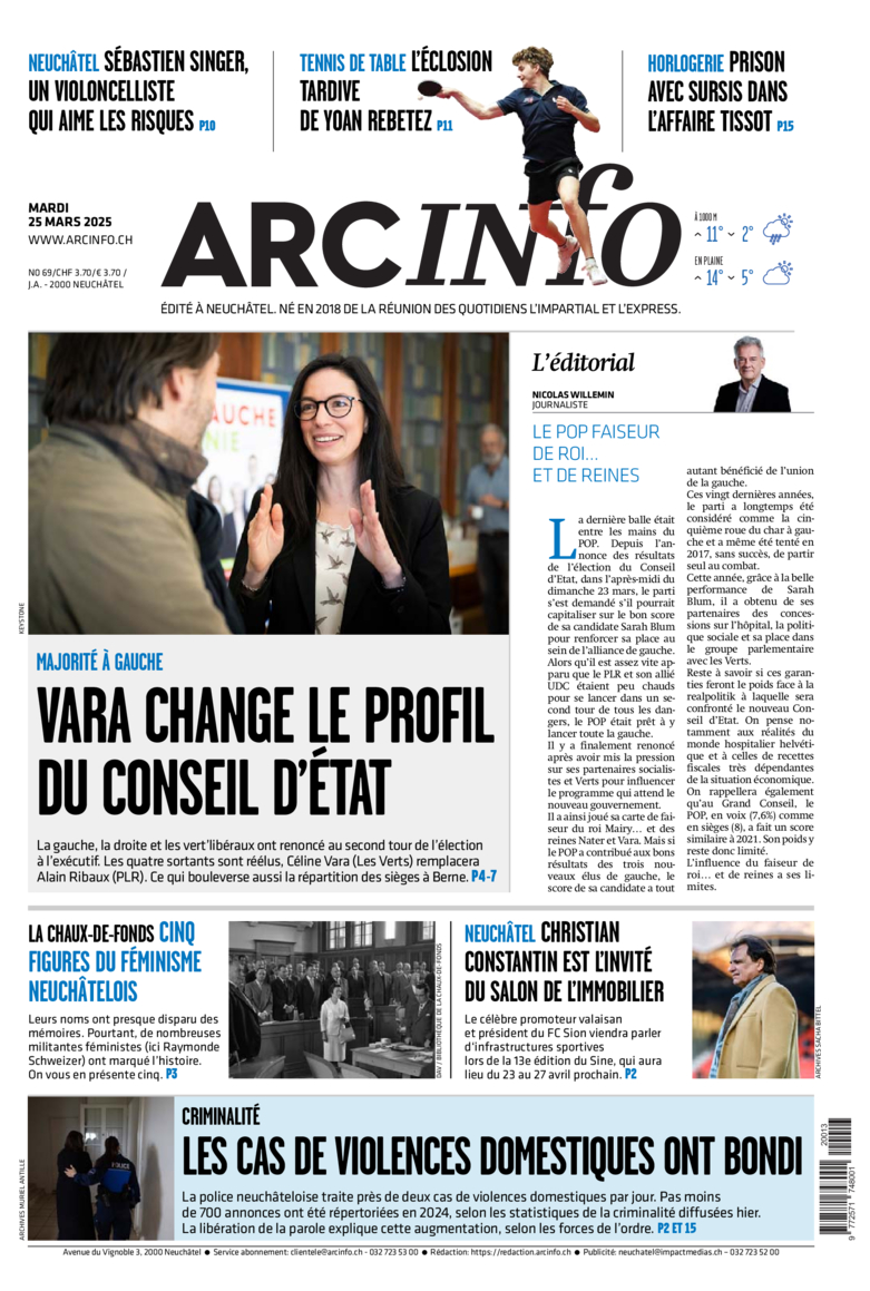 Mardi 25 mars 2025