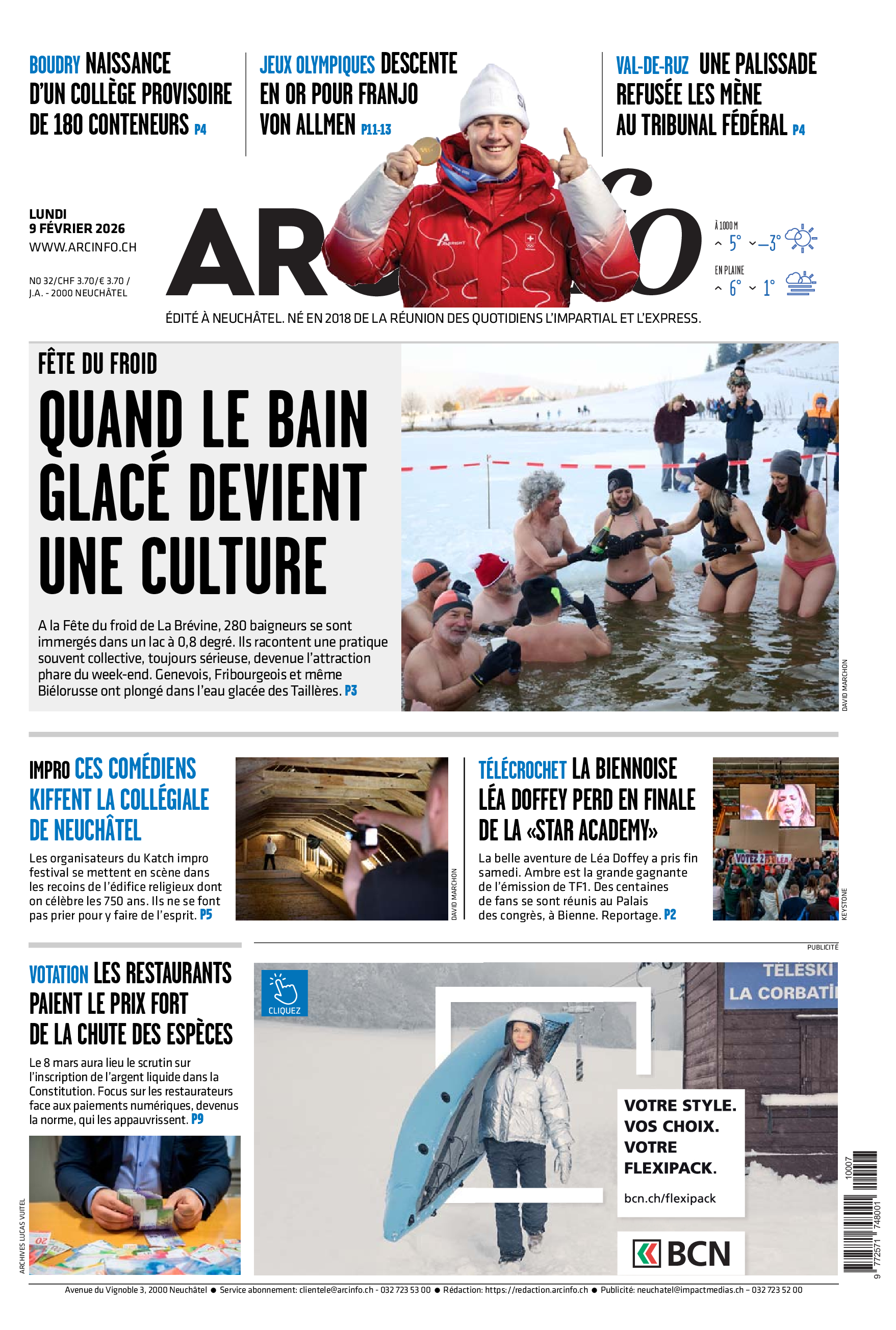  Lundi 9 février 2026