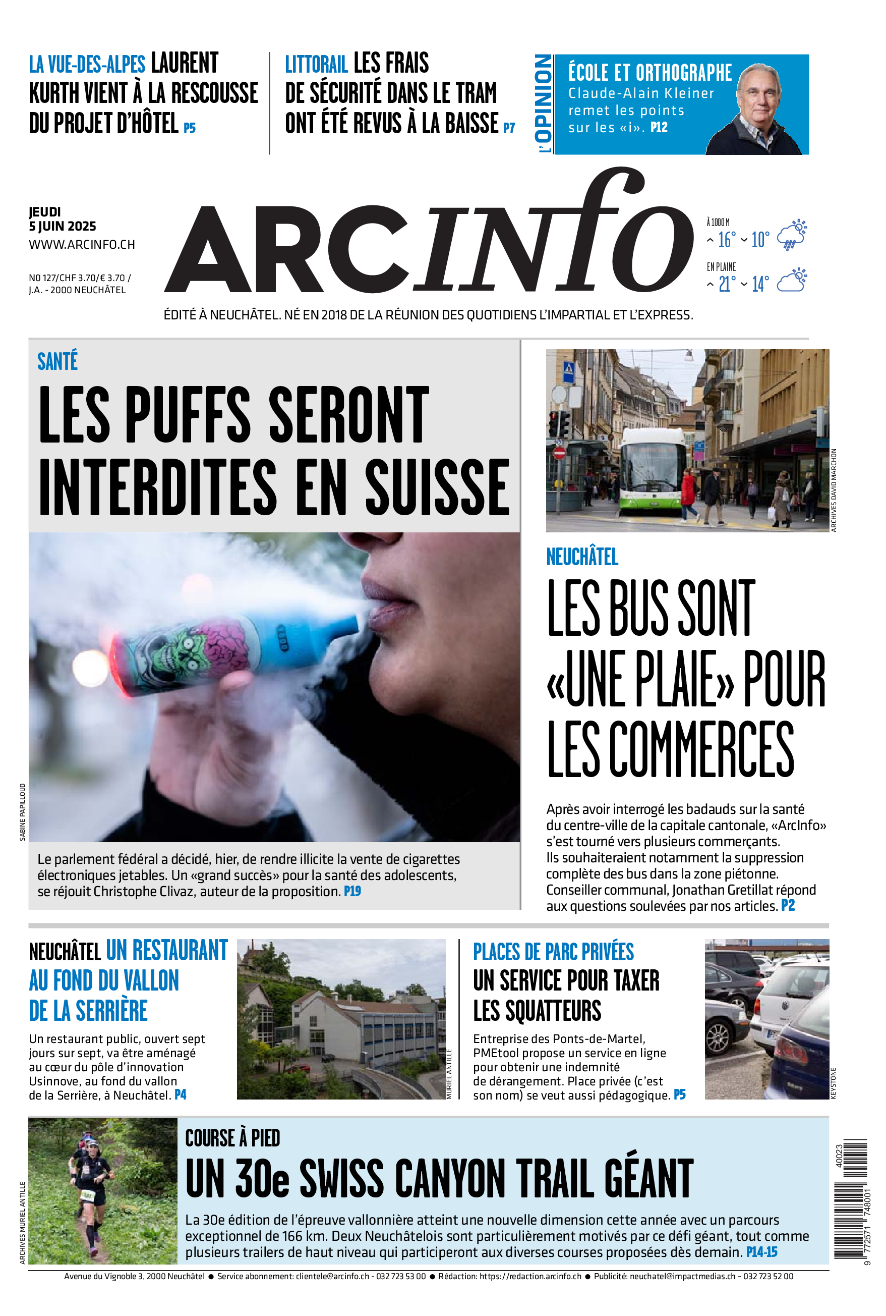 Jeudi 5 juin 2025