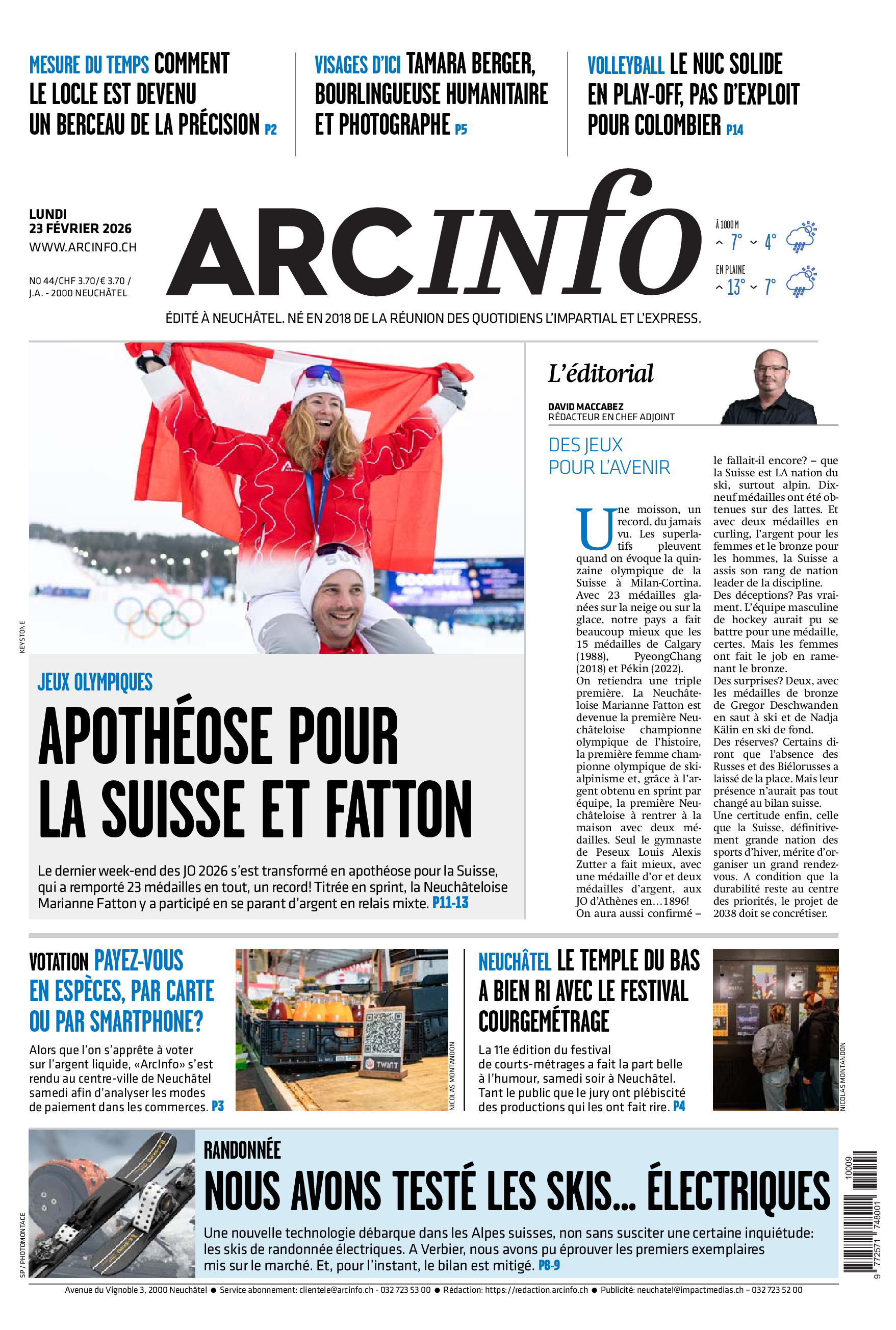  Lundi 23 février 2026